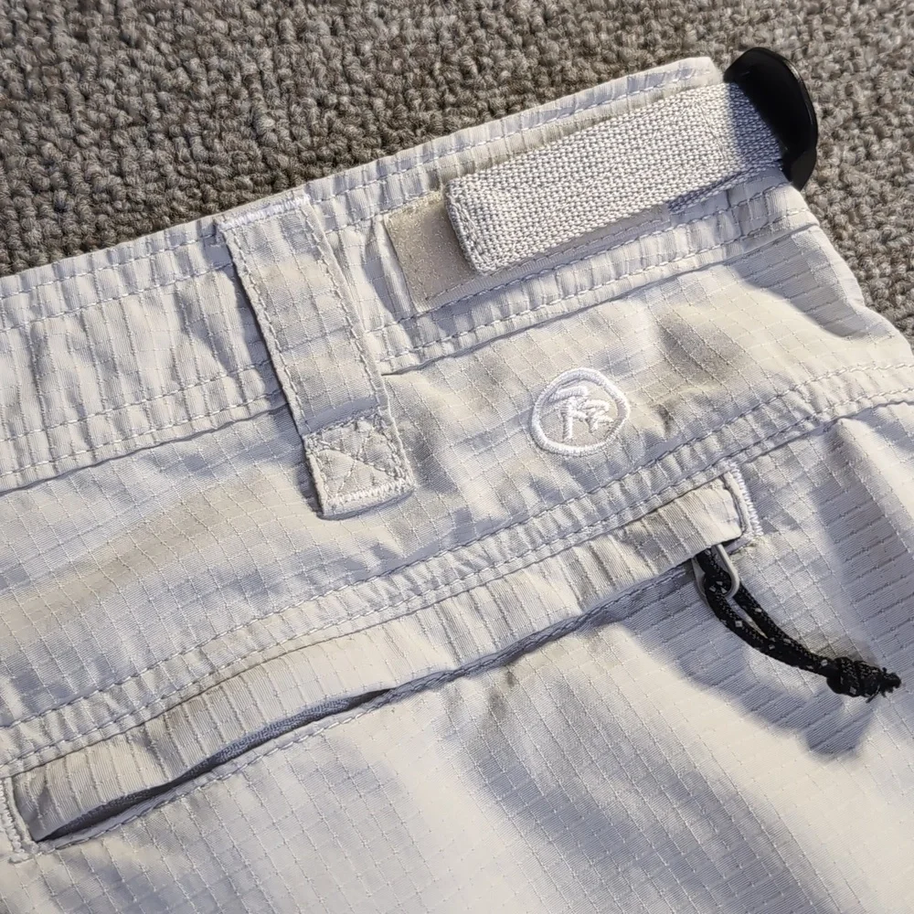 RailRiders Bitter End Ripstop Nylon Adventure Shorts Size 38 in Granite Gray
